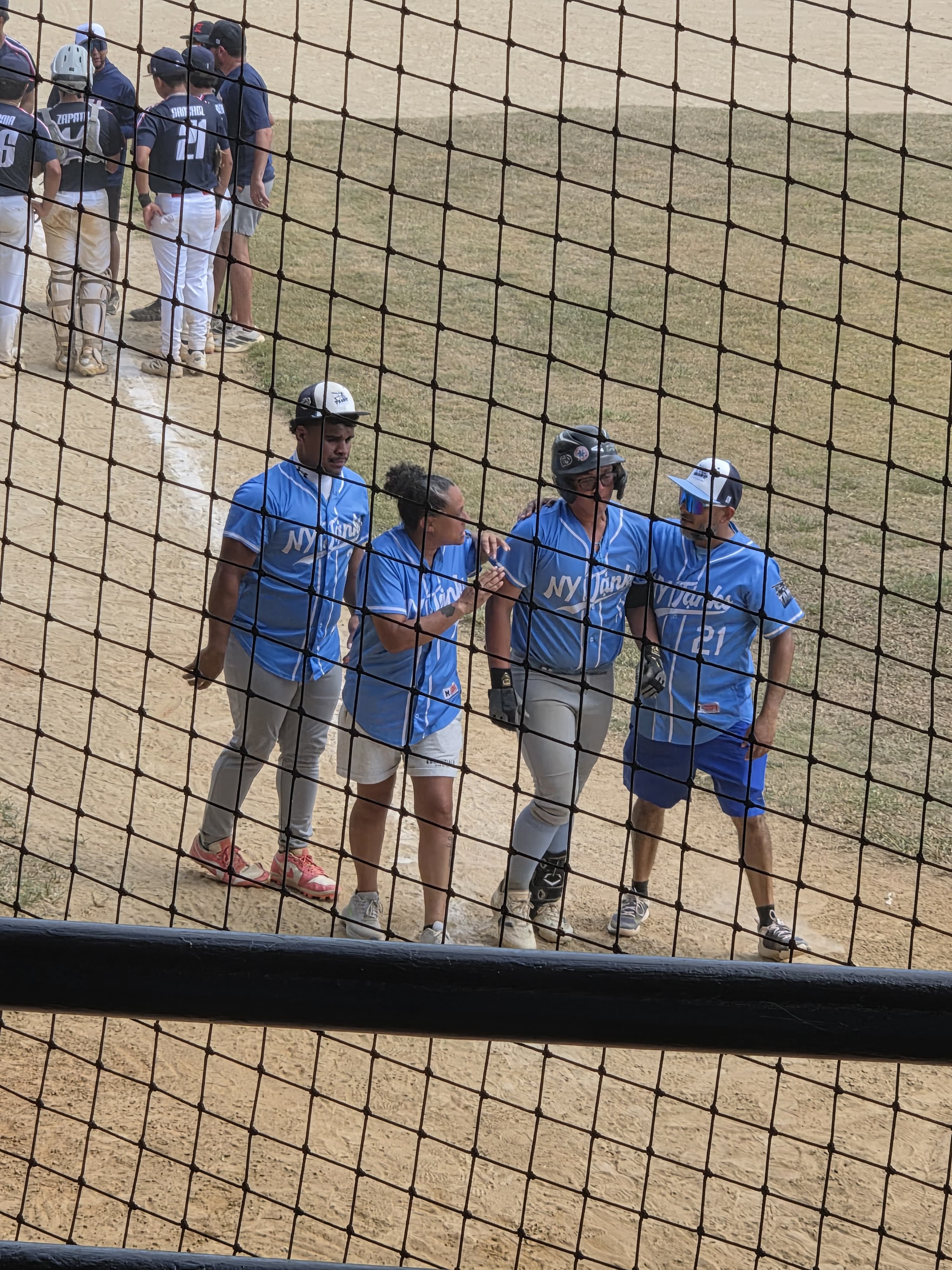 NY Tanks coaches and player